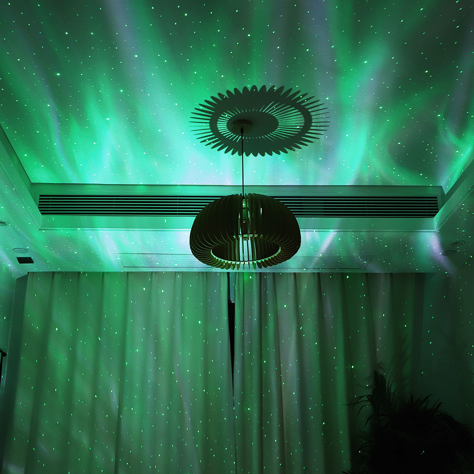 Proyector Led Aurora boreal, Luna, Galaxia, luces nocturnas, Bluetooth,  música, láser, estrella, nebulosa, decoración del dormitorio - AliExpress