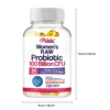 Raw Probiotics for Women - with Prebiotics, Digestive Enzymes - Promotes Nutrient Digestion and Gut Health - 120 Capsules