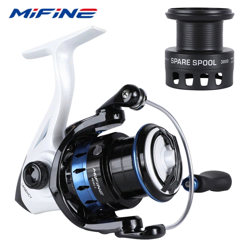 Moulinet spinning ultraléger MIFINE LEGENCY drag 8KG taille 500 pour pêche glace, carpe, eau douce et mer