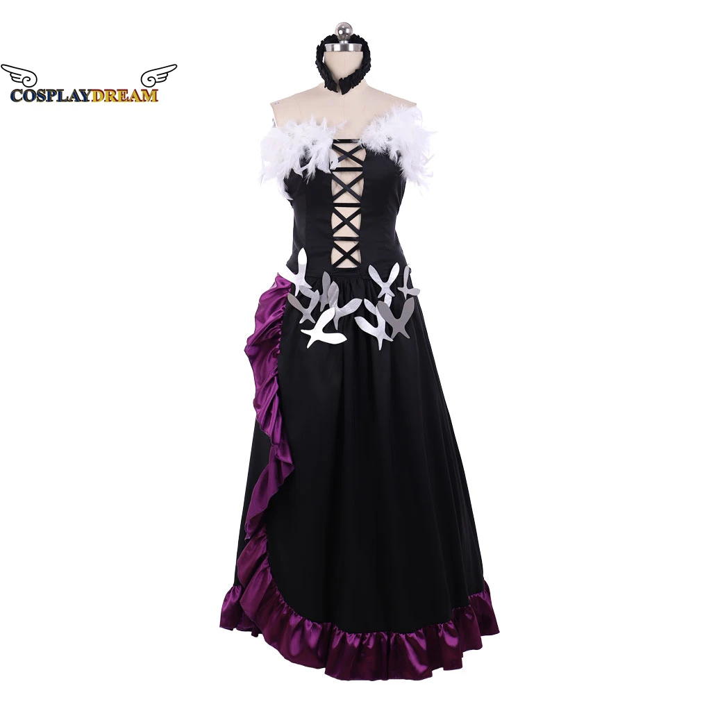 

Accel World Nega Nebulas Kuroyukihime Cosplay Costume Black Snow Princess Lotus Dress Cosplay Costume for Adult Women Halloween