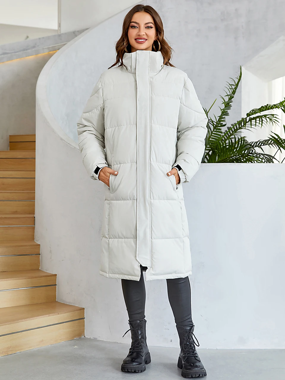 Cinemore Women's Jacket Winter 2023 Warm Long Parkas Hooded