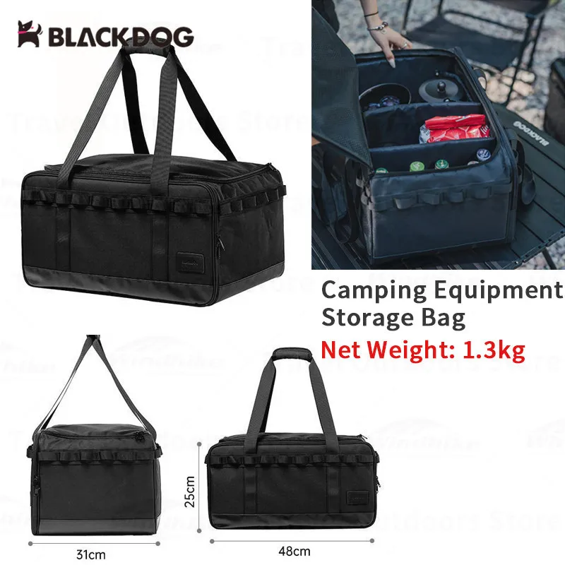 

Naturehike BLACKDOG Camping Equipment Storage Bag 300D Oxford Cloth Large Space Storage Box Sundry Bag Outdoor Travel Hiking