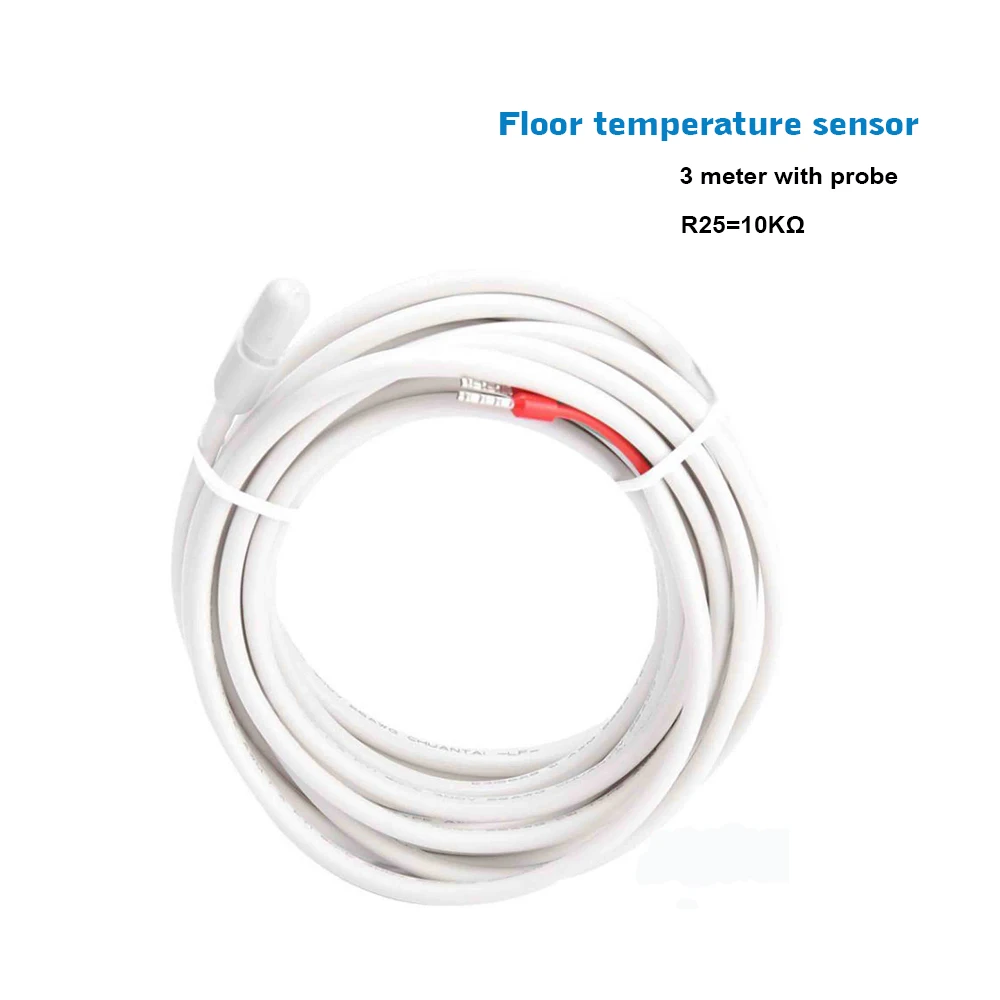 NTC 10K Indoor 3 meter cable floor heating sensor waterproof probe for