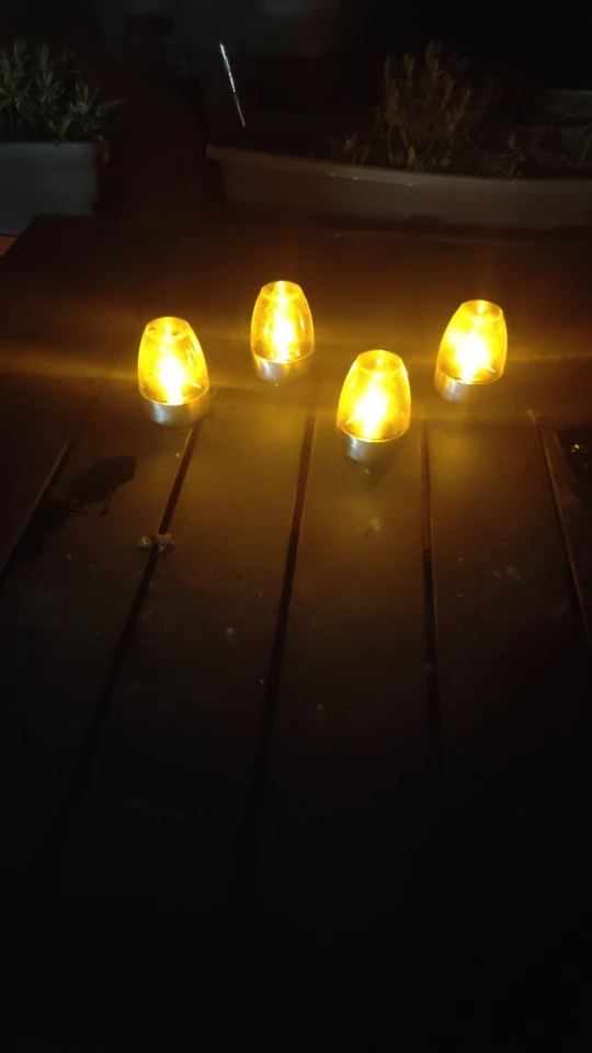 LED Solar Candles Night Light - Waterproof and Rechargeable photo review