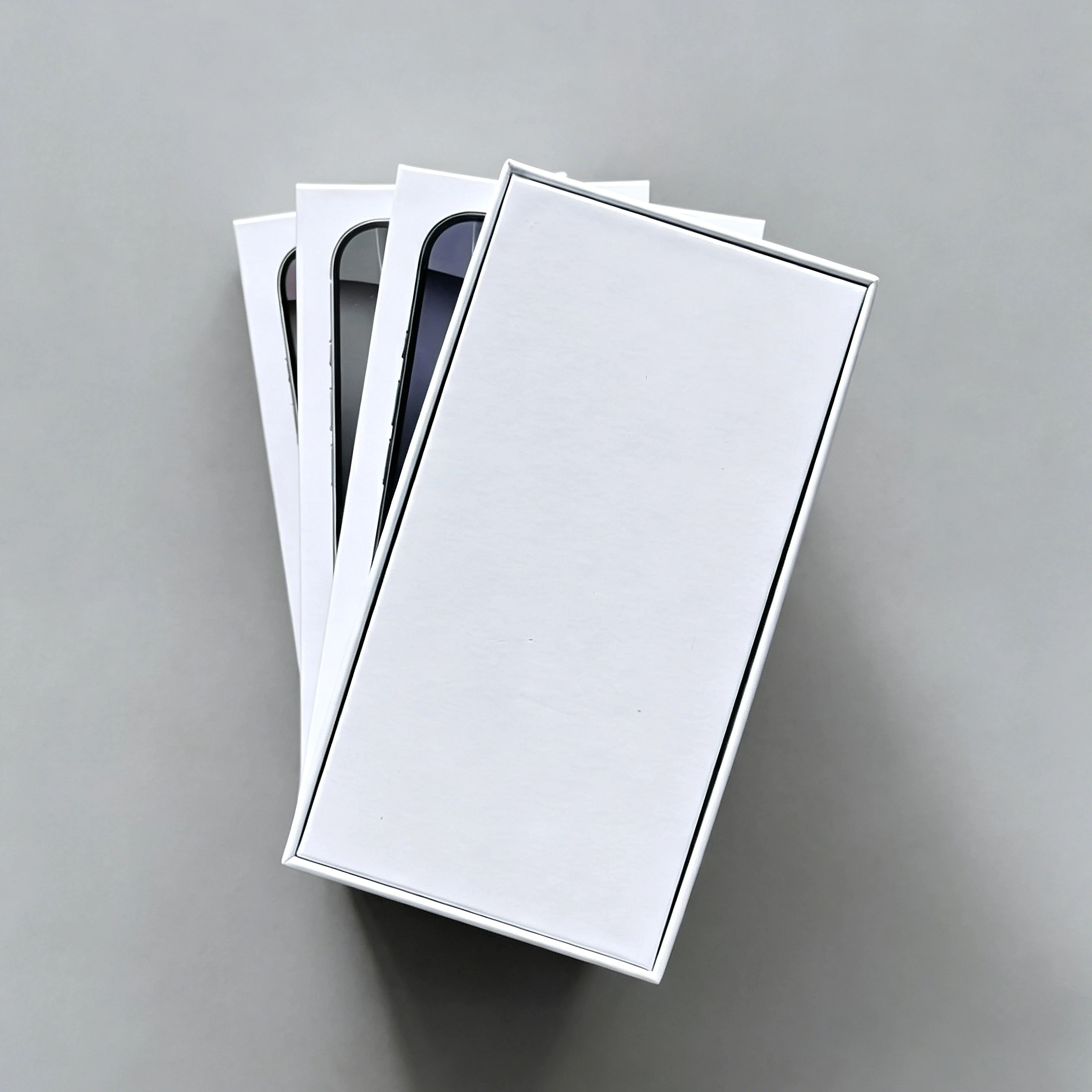 Premium Empty Packaging Box for Mobile Phone with Seal, Manual & Tray Card