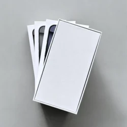 Premium Empty Packaging Box for Mobile Phone with Seal, Manual & Tray Card (Black)