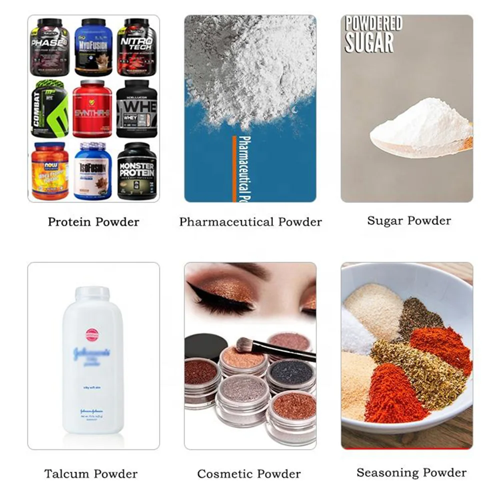 DF-B Semi-automatic Powder Filling Weighing Machine For Flour Milk Dry Talcum Protein Spice Powder Auger Filler