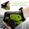 MOREOK Bike Gloves Breathable 5mm Gel Pads MTB Mountain Road Bicycle Gloves Shock-absorbing Half Finger Cycling Gloves Men Women 5