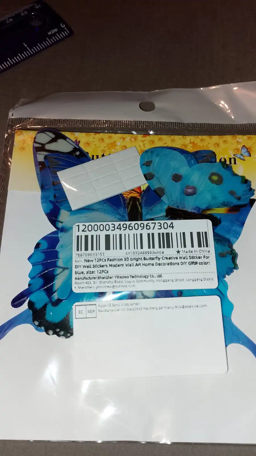 Luminous 3D Butterfly Wall Sticker photo review