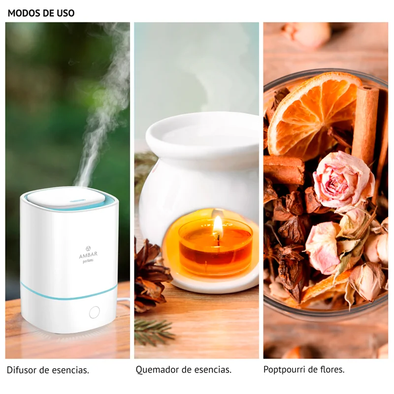 Ambar Perfume 50ml Esencias De Humidificador Esencia Hidrosoluble