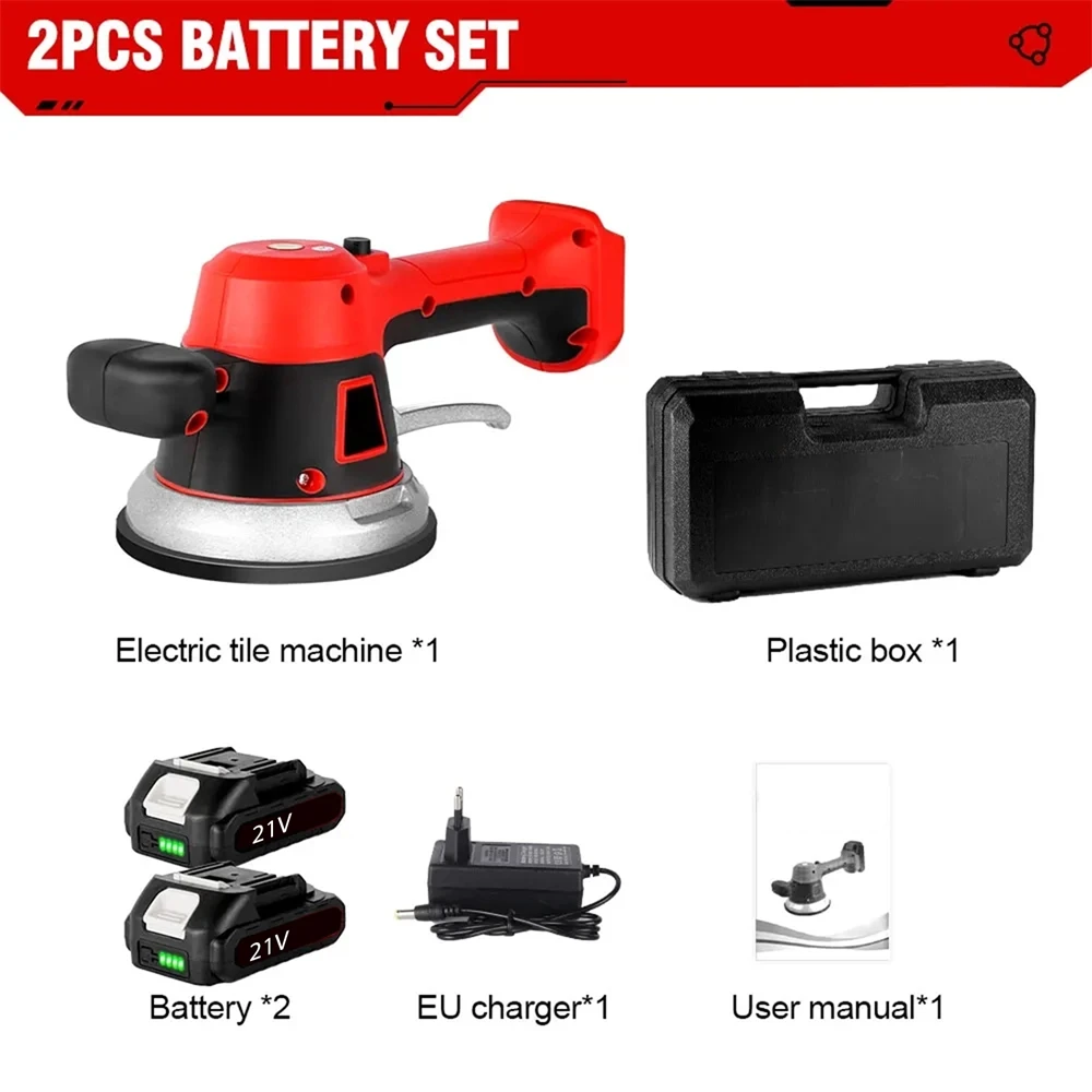 3500 W Fliesen Fliesen Maschine 6 Gänge Fliesen Vibrator Saugnapf Automatische Boden Vibrator Nivellierung Werkzeug Für Makita 18 V batterie Pin – Detail 11