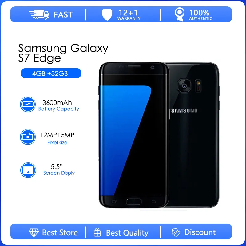 amortiguar Nutrición Te mejorarás Samsung Galaxy S7 edge G935F G935FD G935AT Refurbished Original Unlocked  5.5Inch 32GB 4GB RAM 4G 12.0MP Camera Octa Core Phone|Cellphones| -  AliExpress