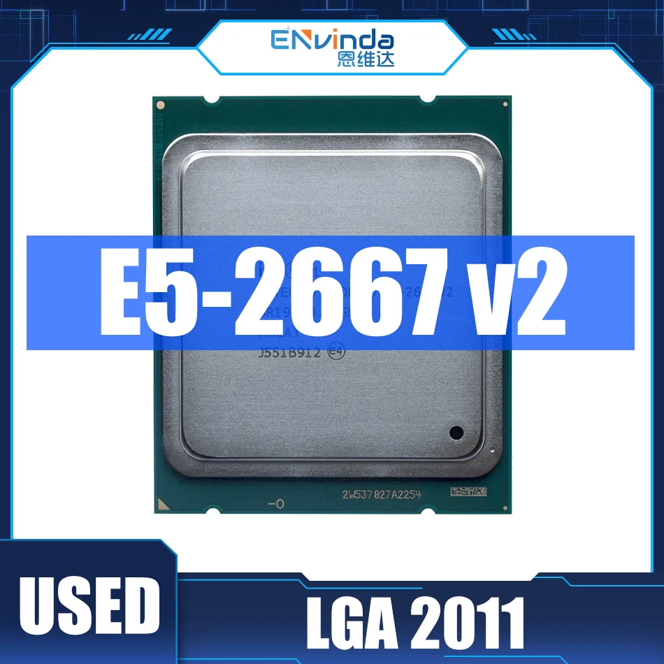 Used Original Intel Xeon V2 E5 2667 V2 CPU E5 2667 V2 Processor SR19W 8 ...