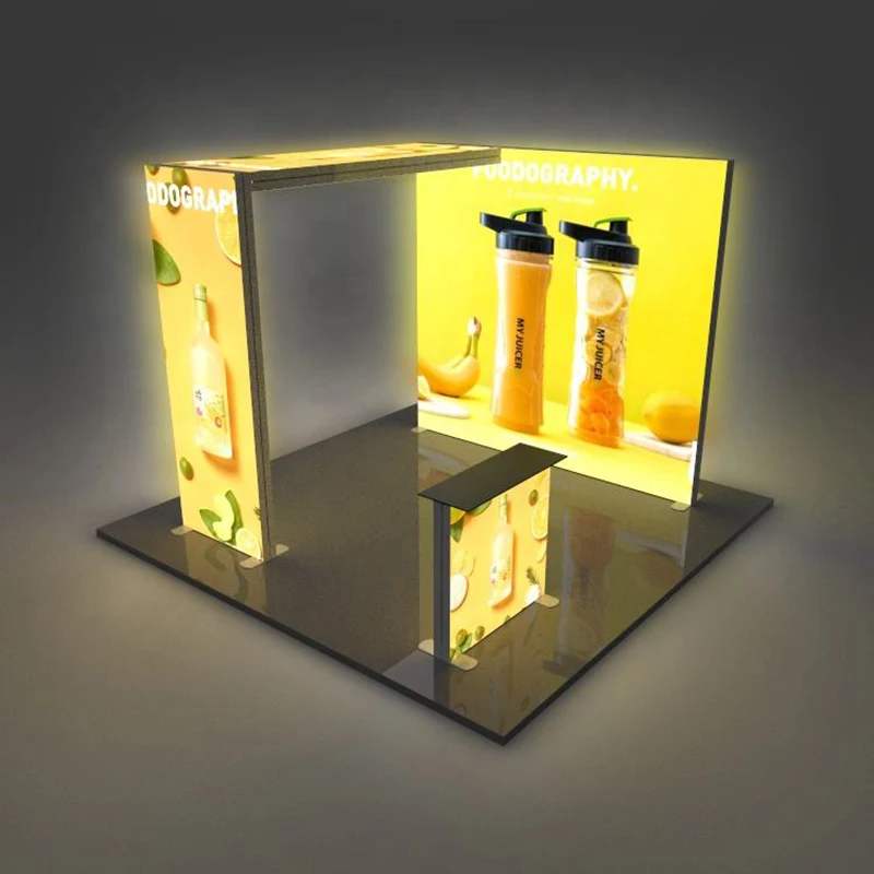 

Hot Sales Custom Portable Modular Trade Show Display Booth Stand Mobile Event Exhibition Booth forTradeshow