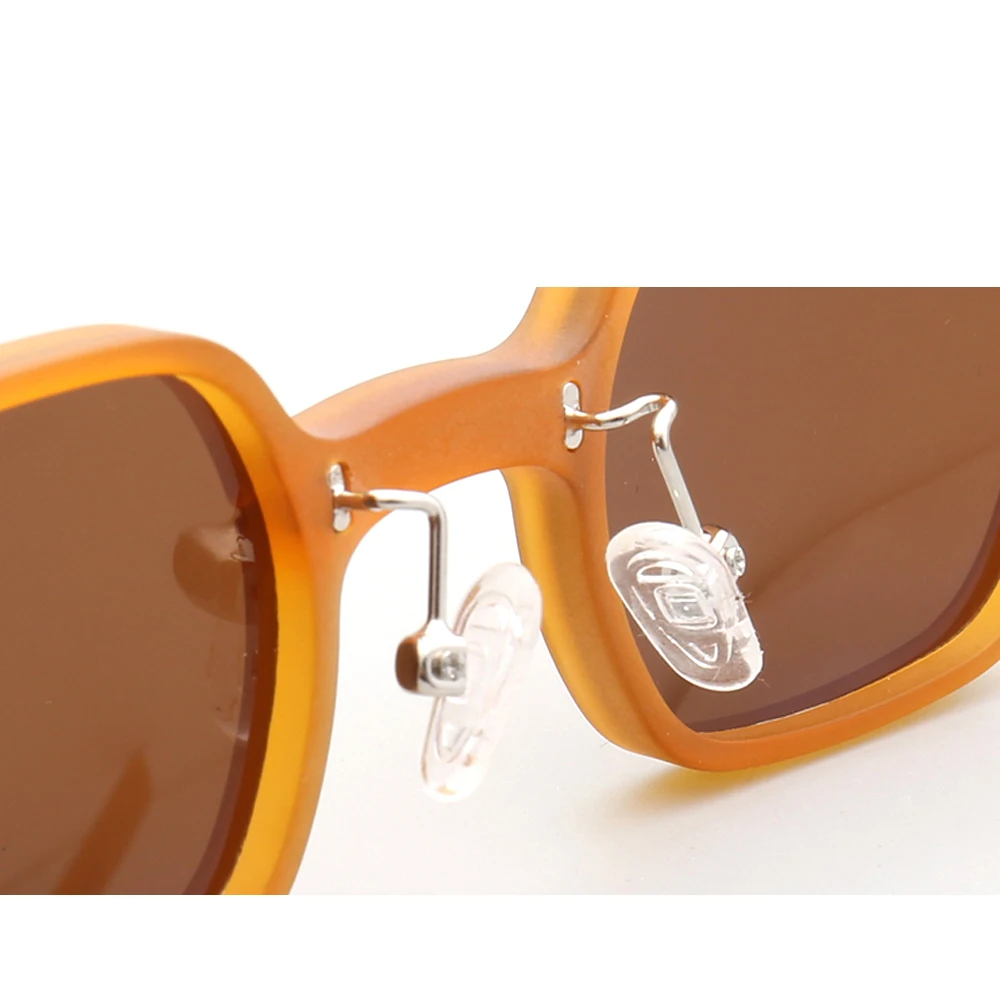 Vintage Men Square Sunglasses Polarized Women UV400 Sun Glasses Driving Eyewear Retro Brown Grey Black Blue Transparent