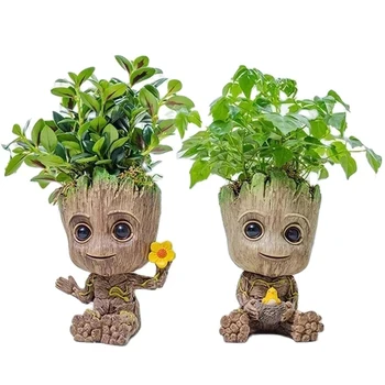 Decorazione della casa Artigianato Modello in miniatura Ufficio Desktop Display Cartoon Groot Figurine Artigianato Decor Albero Uomo Ornamento 5CM 1