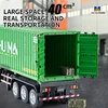 New Huina Toys 1:18 Scale Nine-channel Alloy Remote Control Cargo Cars Kids Toys RC Car Semi Truck Children Gifts With Color Box 4
