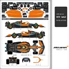 NEW McLaren F1 MCL36 1:12 Scale 1:18 RC Car Radio Remote Control Toy Racing Car Model Auto Machine Gift for Kids Adults Rastar 6