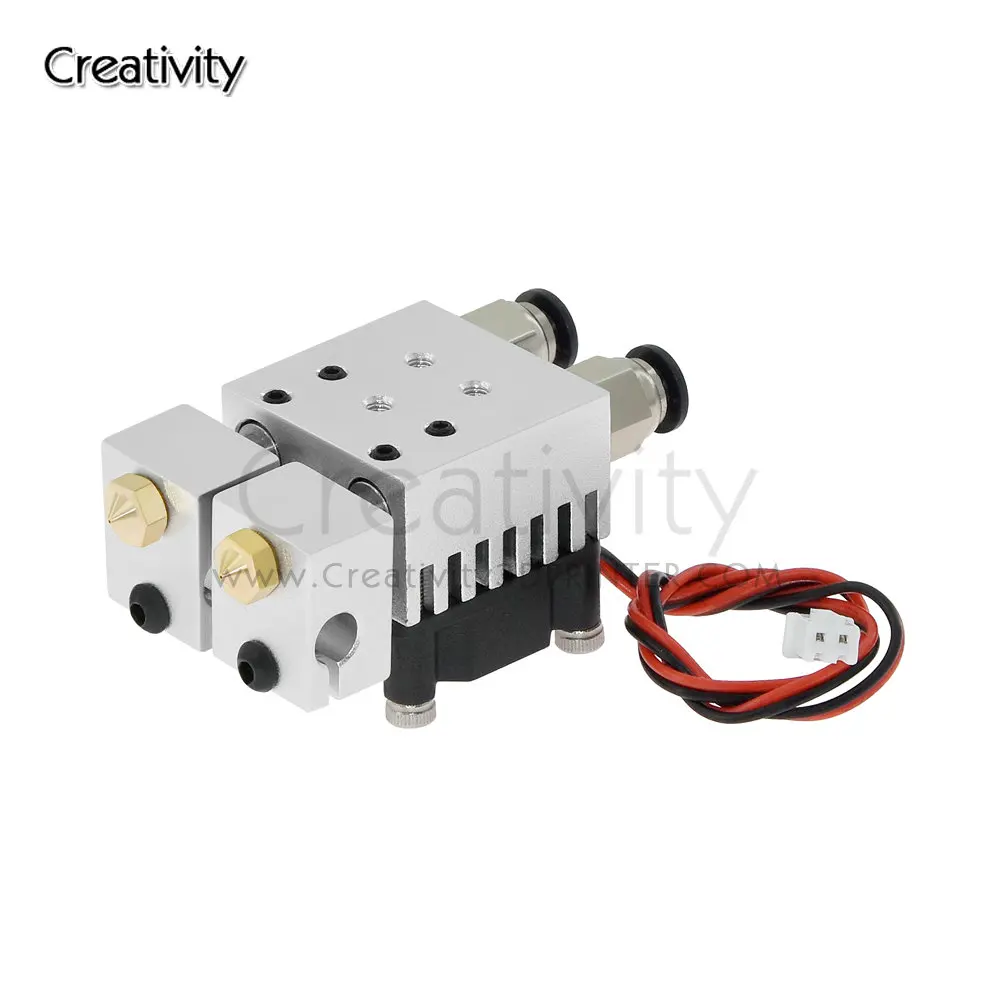 Dual Color 2 IN 2 Out Extruder Multi-extrusion All metal V6 Dual Extruder 0.4mm/1.75mm 3D printer parts