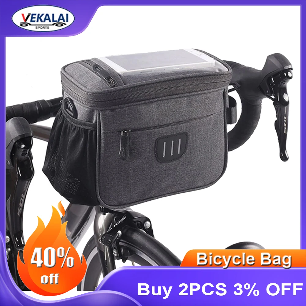 5L Bike Front Frame Pouch Bicycle Bag Top Tube Handlebar Touch Screen