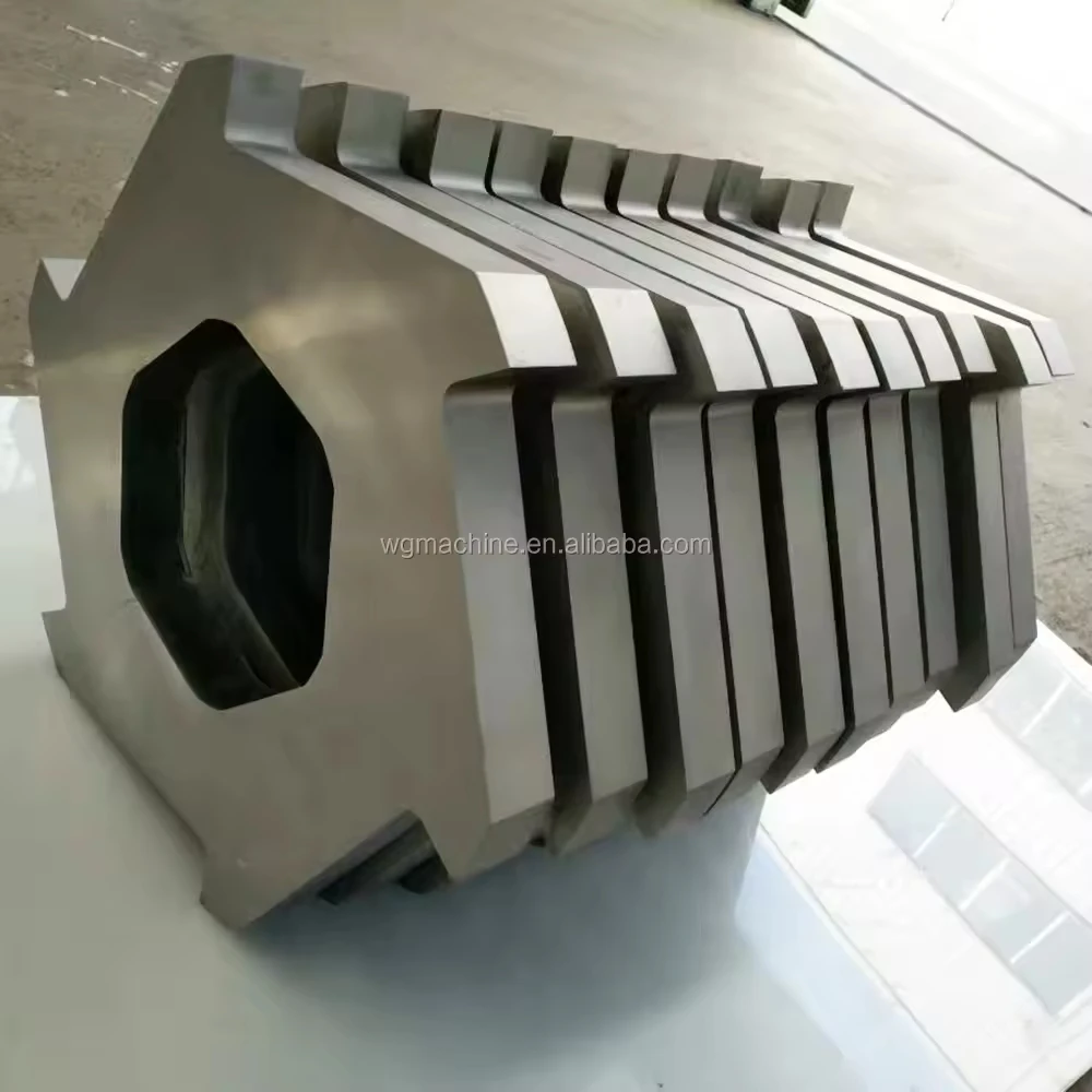 Dual shaft shredder chassis metal shredding refrigerator air conditioning disassembly separation Scrap Aluminum  shredding 5