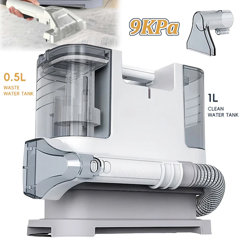 400W Spot Cleaner 9KPa Handheld Carpet Cleaner for Sofa Curtain Easy Move Spray Suction Deep Cleaning Machine Vacuum Cleaner