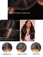 Perruques Lace Front en Cheveux Humains Lisses, Densité 200%, 28 Pouces, 13x4, Sans Colle, Prêtes à Porter, Pré-Pluckées et Pré-Coupées, pour Femmes Noires 3