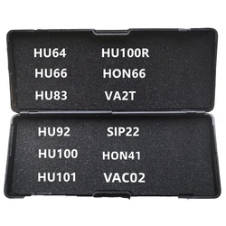Lishi 2 in 1 2in1 Tool HU66 HU64 HU83 HU92 HU100 HU101 HU100R HON66 VA2T SIP22 VAC102 HON41 locksmith tool for car key