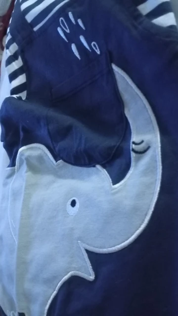 Striped Elephant Romper photo review