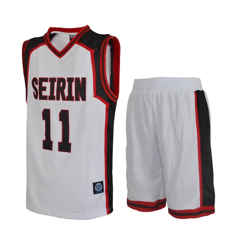 

Anime Kuroko no Basket Basuke Cosplay Uniform SEIRIN Basketball 10 11 Kagami Taiga Jersey Set Sportswear T-shirt Shorts Costume