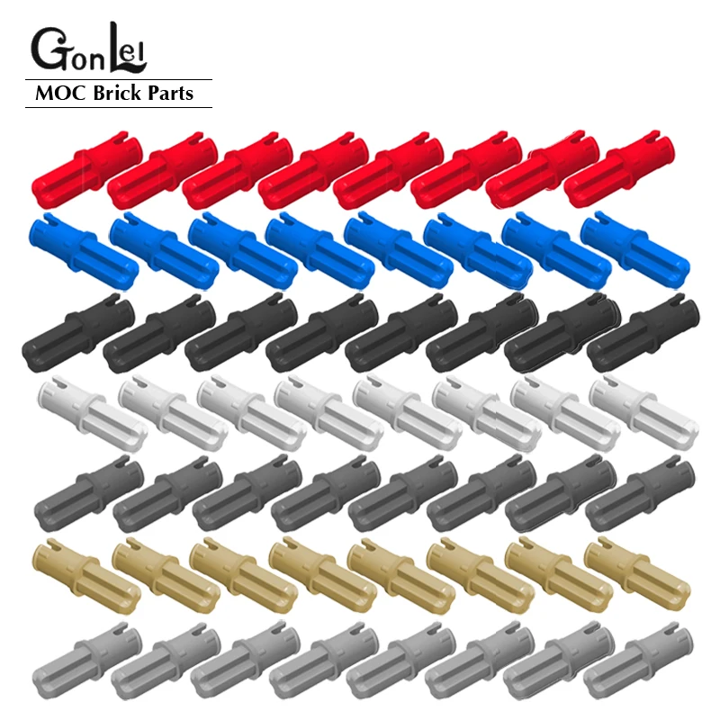 

100 шт./лот техническая ось, штифт с фрикционными полосами, длина, MOC, строительные блоки, кирпичи, детали, игрушки «сделай сам», совместимы с 43093