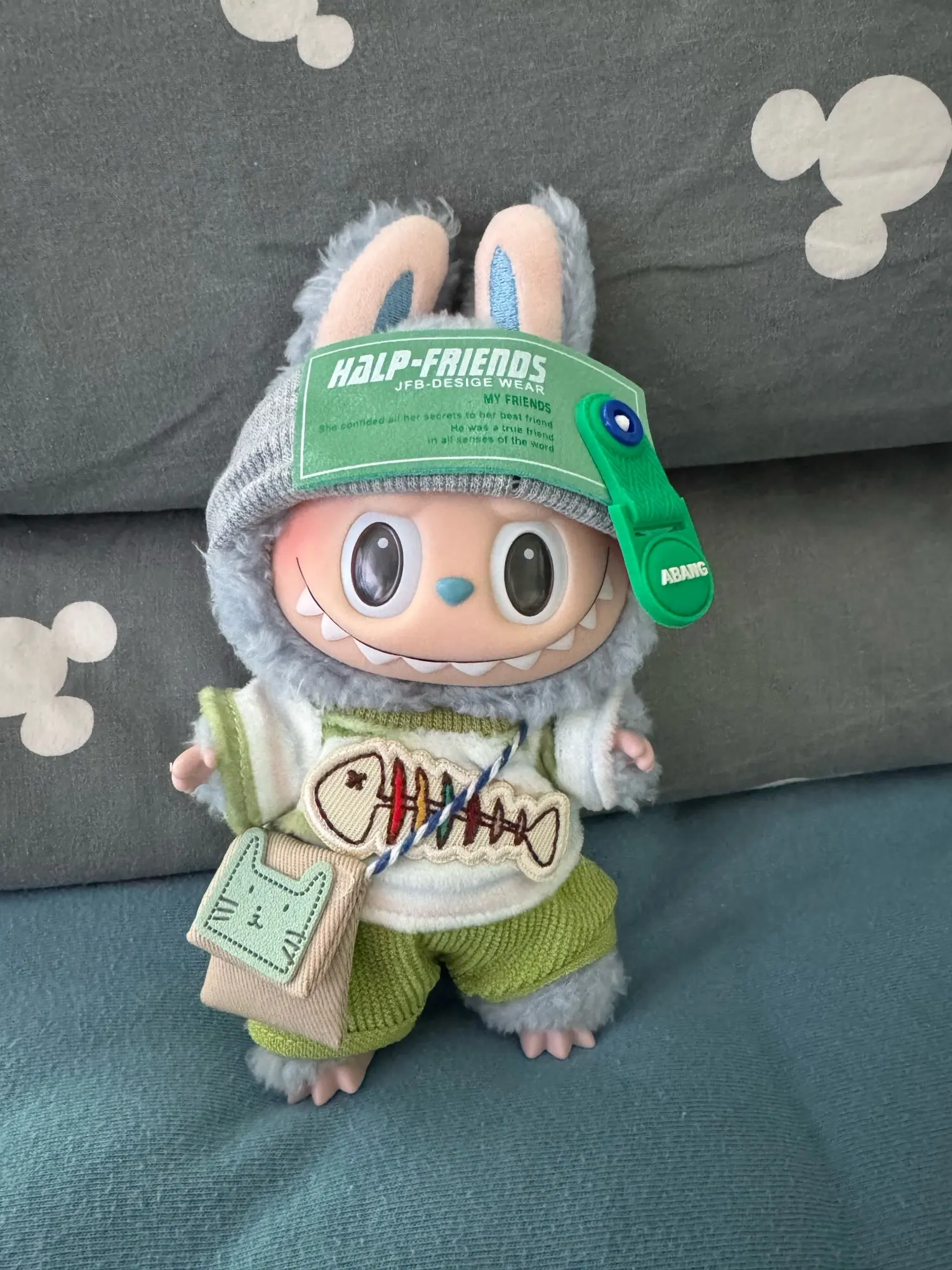 Labubu Doll Clothes: 15/17CM Idol Kpop Green Outfit Set with Bag & Accessories photo review