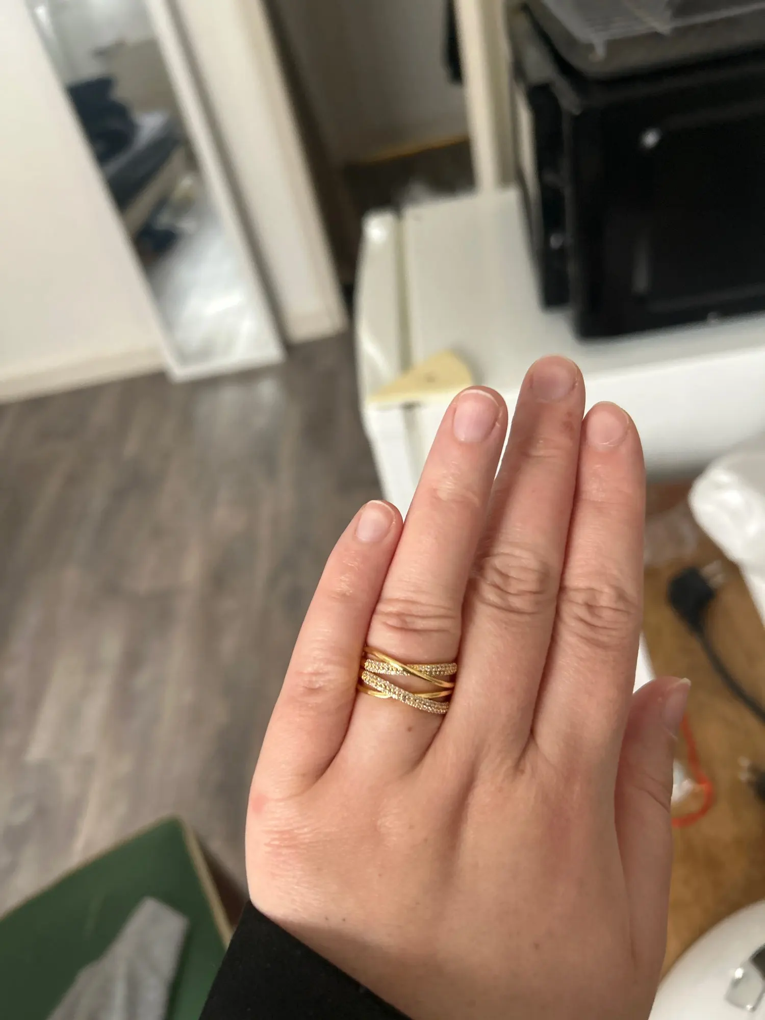 Fashion Gold Color Stainless Steel Rings photo review