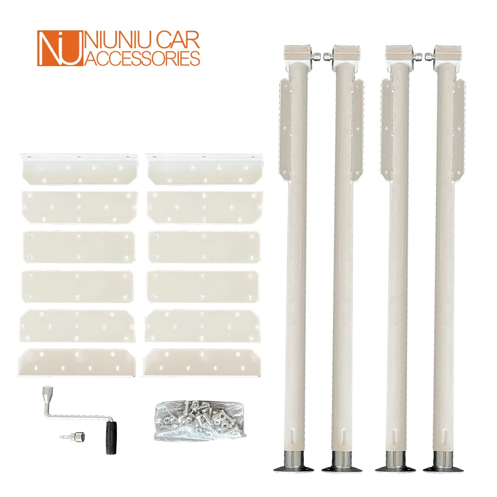 4pcs Manual Back Truck Camper Jack Trailer Stabilizing Outrigger Legs