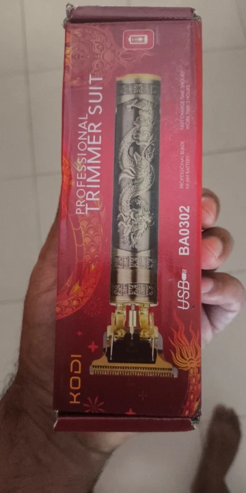 Máquina De Cortar Cabelo Parágrafo Barba Masculina Designer Aleatório Elétrico Profissional photo review