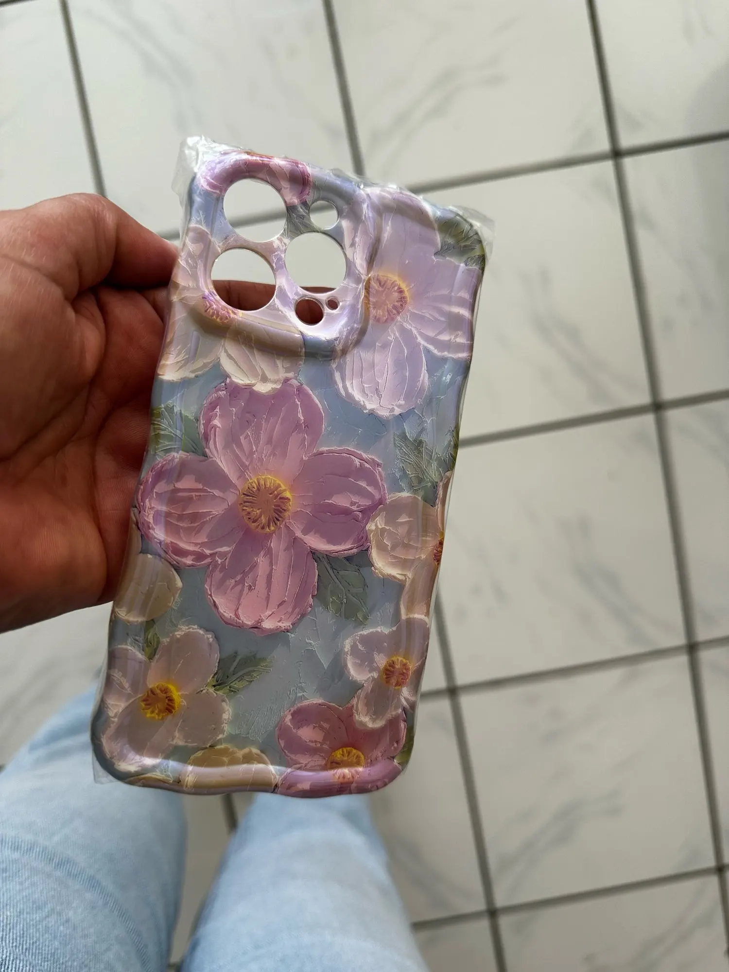 Colorful Retro Oil Painting Print Iphone Case photo review