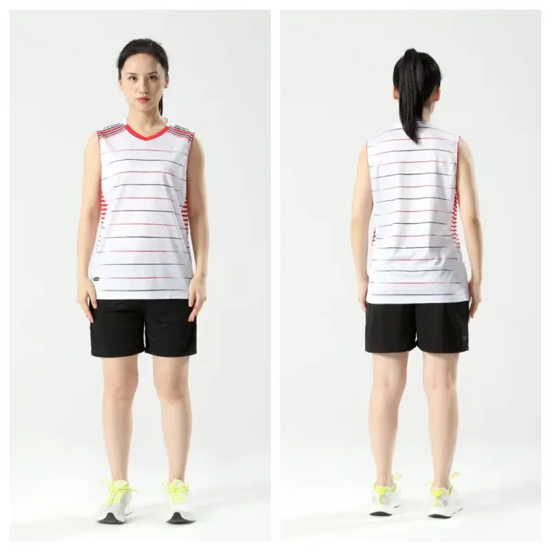 Volleyball Clothes For Men Women Standard Sleeveless Jersey Tank Top Baseball Badminton Vest Suit Print 2 Pcs Training Tracksuit