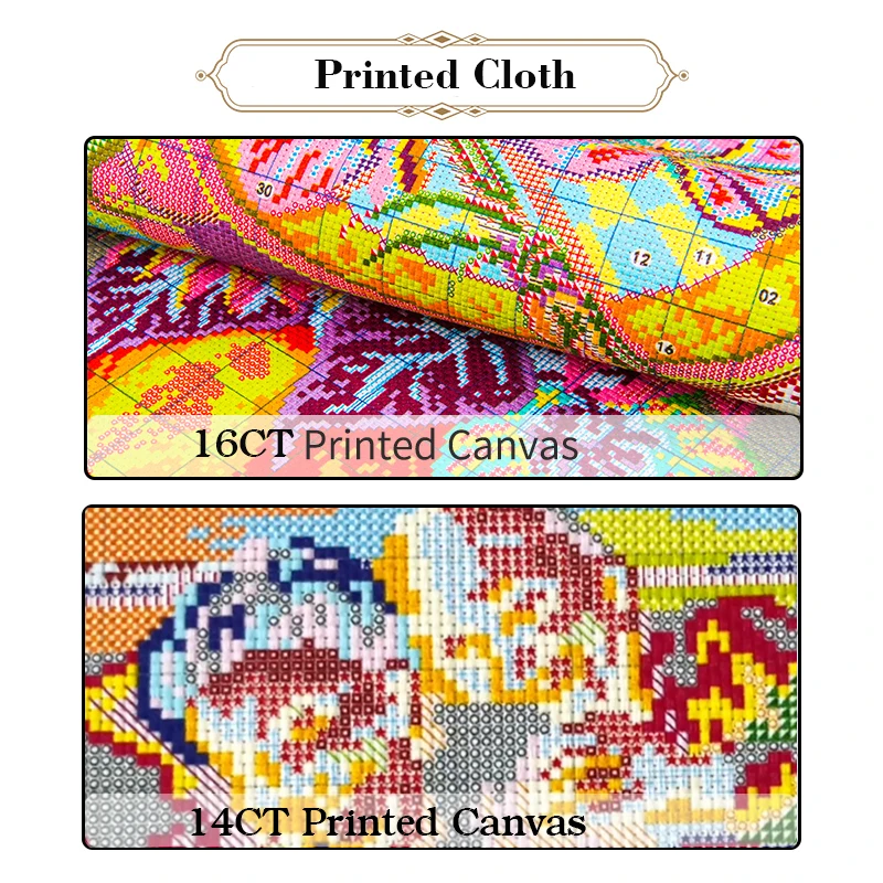 Cross Stitch Kit Beautiful peacock animal pattern cross stitch peacock flowers 11CT 14CT suite embroidery with Chinese characteristics