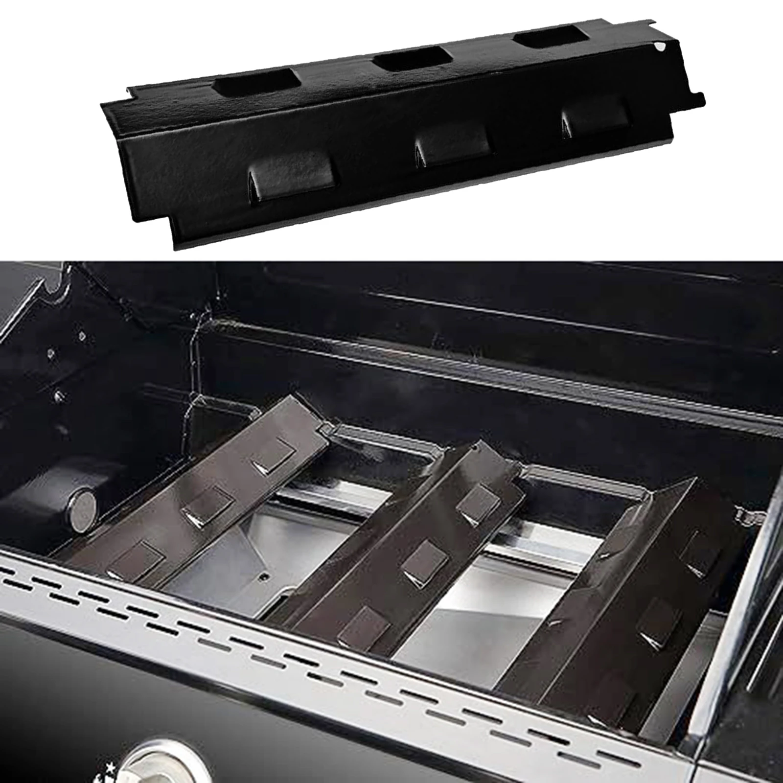BBQ Gas Grill Heat Plate Grill Burner Cover High Temperature Resistance Home Backyard Barbecue Heat Cover BBQ Parts