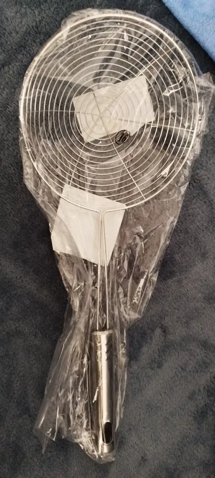 3 Size Set Stainless Steel Colander Household Noodle Dumpling Hot Pot Filter Screen Pearl Line Drain Large Fried Strainer photo review