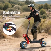 X7/X7PRO 3600W Scooter électrique 60-65 km/h 3600W double moteur Escooter 11 pouces 48V 21Ah 45-60km kilométrage Scooter électrique pliable 5