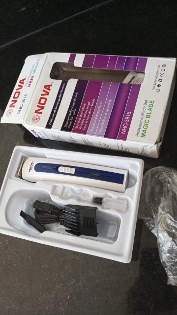 Máquininha De Cortar Cabelo e/ou Barbeador Portátil Aparador Barba 3915 bivolt Recarregável-ENVIO IMEDIATO PARA TODO BRASIL photo review