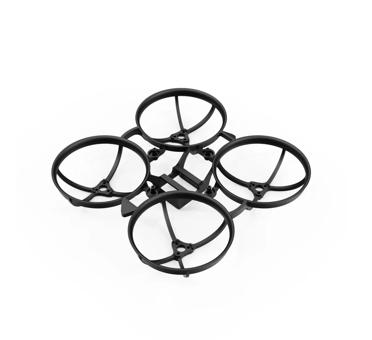 Cadre et coque en polycarbonate du kit châssis FPV 3 pouces, montrant les découpes pour les composants.