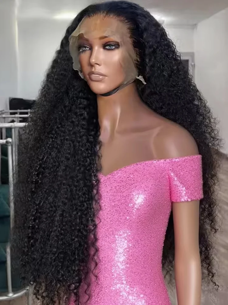 Deep Curly Lace Front Wigs Transparent HD 13x4 Lace Frontal Wigs Deep Wave Human Hair Wigs For Black Women Wet And Wavy 1