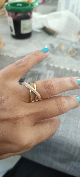 Fashion Gold Color Stainless Steel Rings photo review