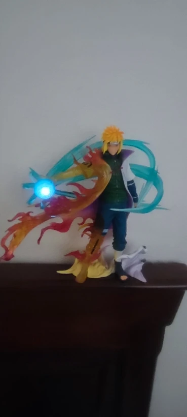 Naruto Anime Figure 26cm Namikaze Minato Gk Pvc Statue Action Figurine Rasengan Desk Decoration Collectible Model Kids Toys Gift photo review