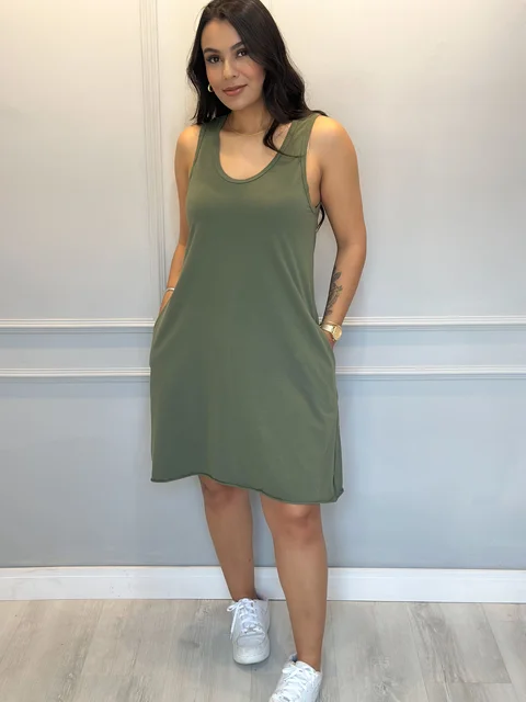 SHORT Plain Cotton 100% Dress 1