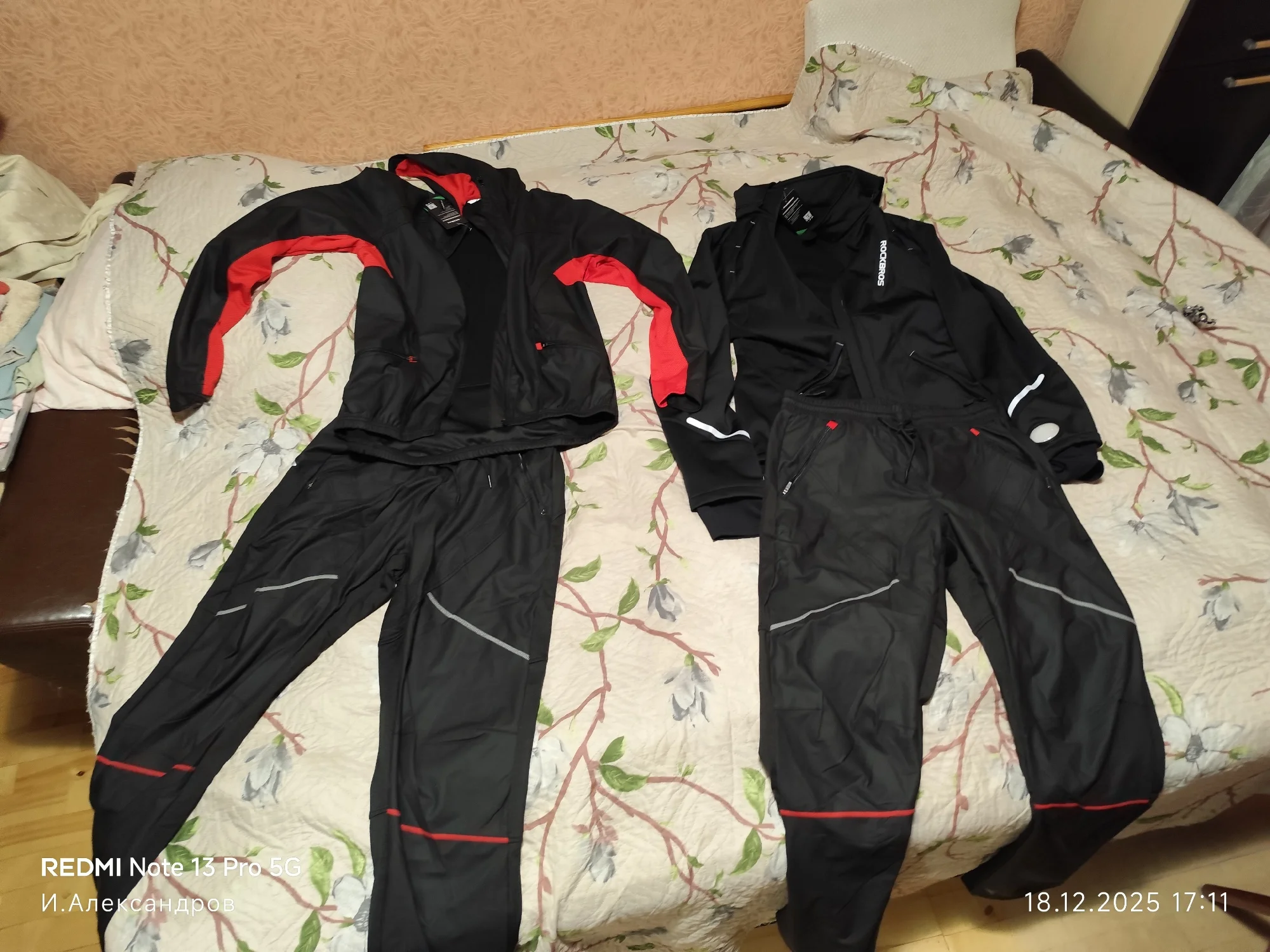 ROCKBROS Winter Cycling Suit Thermal Warm Bike Jackets Pants Sets Women Men Rainproof Windproof Outdoor Bicycle Sports Set photo review