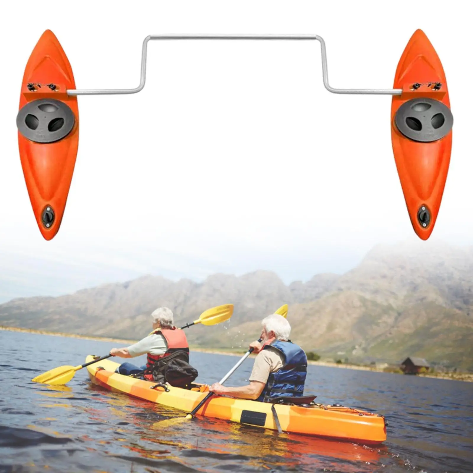 Inflatable Kayak Outriggers - 2PC Stabilizer Floats For Canoes \u0026 Fishing  Boats Kayak Fishing, image size:1600x1600