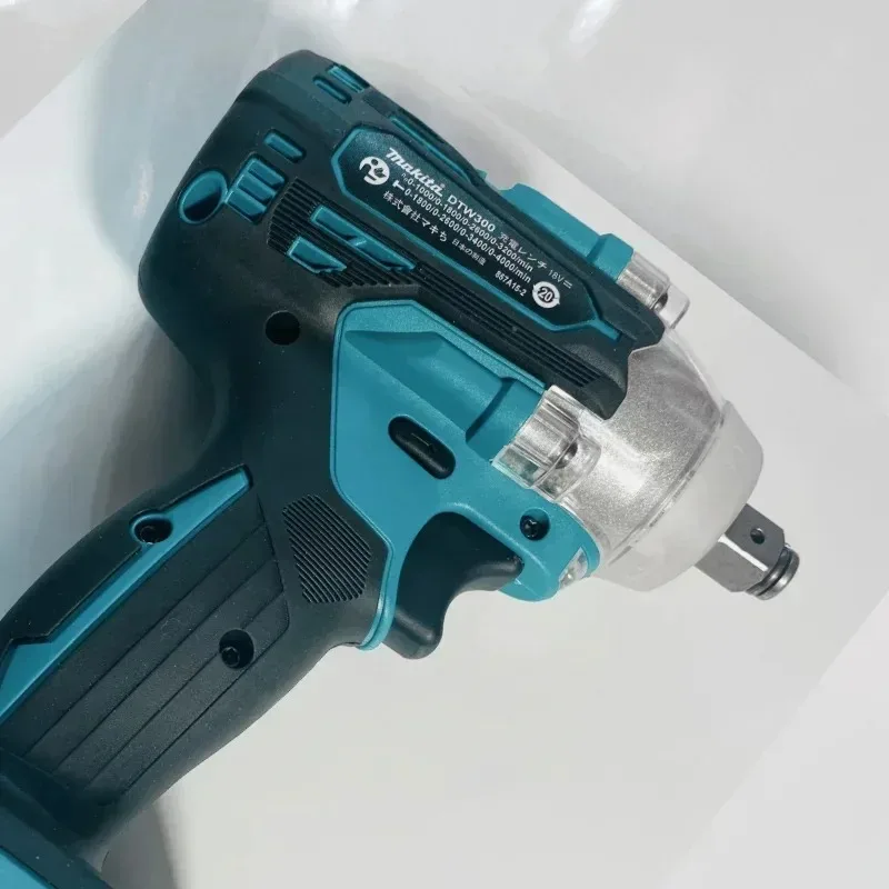 Makita DTW300 cordless wrench showcasing its compact motor housing.